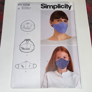 Simplicity face mask sewing pattern